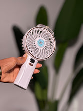 Load image into Gallery viewer, Digital Handheld “AC” Mist Fan