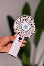 Load image into Gallery viewer, Digital Handheld “AC” Mist Fan