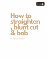 How to Straighten, Blunt Cut and Bob a Wig