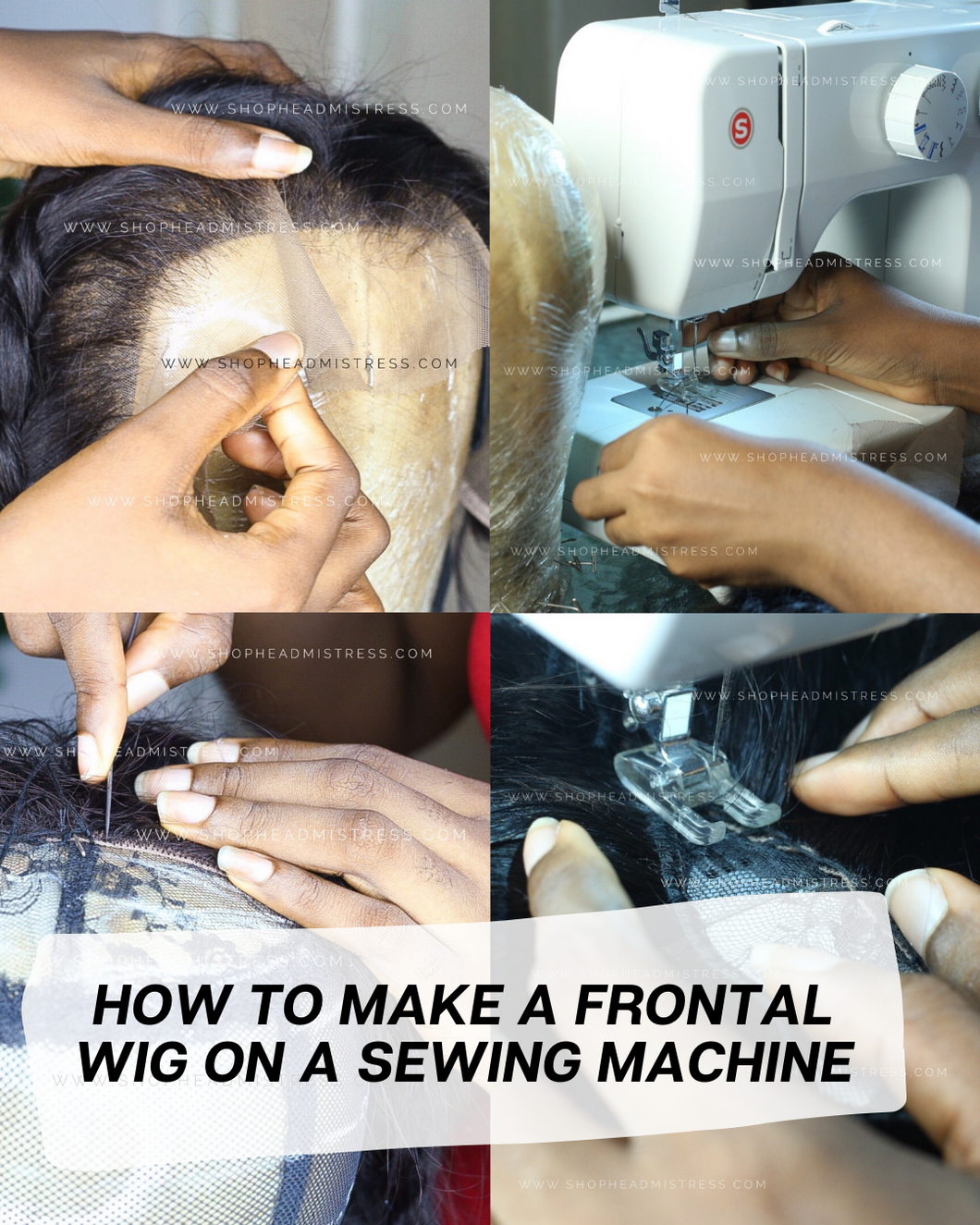 Frontal wig outlet making